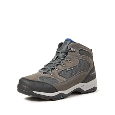Imagen de Hi Tec Storm WP Wide, Zapatillas para Caminar Hombre, Carbón/Gris/Majolica Azul, 39.5 EU Ancho