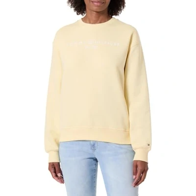 Imagen de Tommy Hilfiger Sudadera sin Capucha para Mujer, Amarillo (Frozen Custard), XS