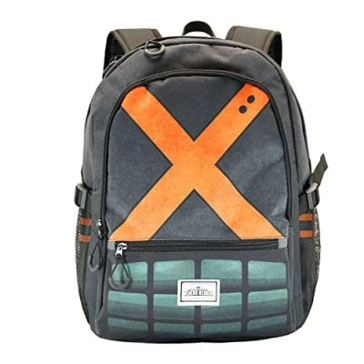 Imagen de Karactermania My Hero Academia X Mochila Fight HS FAN, Gris
