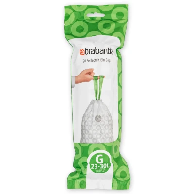 Imagen de Brabantia Juego de 12 rollos bolsas basura (tamaño G, 30 L, 20 en cada rollo, 240 total)