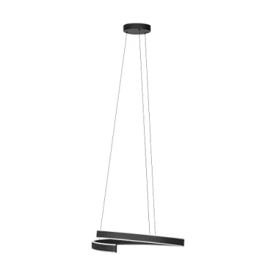 Imagen de Eglo connect.z Smart Home LED lámpara colgante Andabaia Z, candil de metal, ZigBee, app y control por voz Alexa, color la luz ajustable (blanco cálido a blanco frío), negro