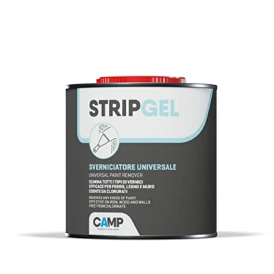 Imagen de CAMP STRIP gel Removedor de pintura en profesional para madera, hierro y pared, elimina pinturas, agentes impregnantes fondos, 750 ml