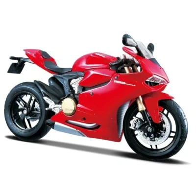 Imagen de Maistro Ducati 1199 Panigale Motorbike Build It Yourself Model Kit 1:12 Scale Cars Moto, Color Rosso, Large (May Cheong 39193)