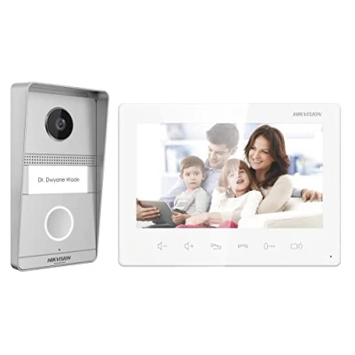 Imagen de Hikvision Digital Technology DS KIS101 P/SURFACE Video Zugangssystem 2 MP 17,8 cm (7 Zoll) Silber, Weiß