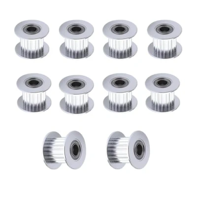 Imagen de BZ 3D Polea Tensora GT2,20 Dientes,Agujero 5mm,Ancho 10mm Dentada GT2,Idler Pulley para Voron 2.4 Impresora Correa de Distribución GT2 9mm/10mm Ancho.(10 piezas)