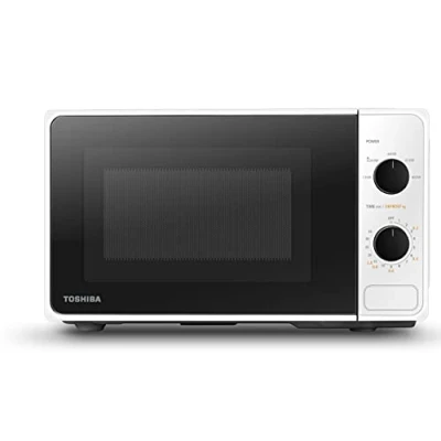 Imagen de Toshiba MM2 MM20PF(WH) Microondas, totalmente funcional con 5 niveles de potencia, descongelación fácil, 20 L, 800 W, color blanco