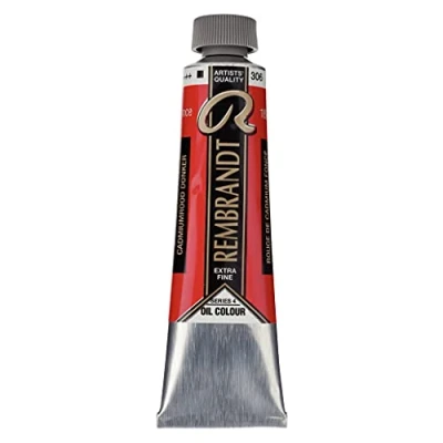 Imagen de Talens Rembrandt Excelentes colores de pintura al óleo 40 ml 306 Rojo cadmio oscuro