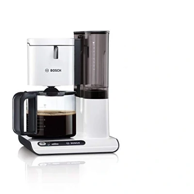 Imagen de Bosch TKA8011 Cafetera de Goteo, 1.160 W, Capacidad para 10/15 Tazas, Color Blanco