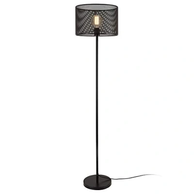 Imagen de lux.pro Lámpara de pie Arensburg 153 x ø 35 cm Suelo Diseño Moderno Negro