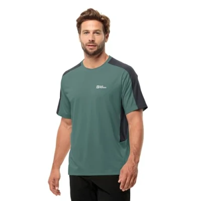 Imagen de Jack Wolfskin Narrows Camiseta deportiva, Hombre, Talla: Small, Jade green
