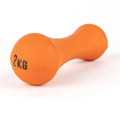 Imagen de Phoenix Fitness RY928 Mancuerna de neopreno para el hogar y gimnasio, entrenamiento, entrenamiento brazos manos, individual, 2 kg, color naranja