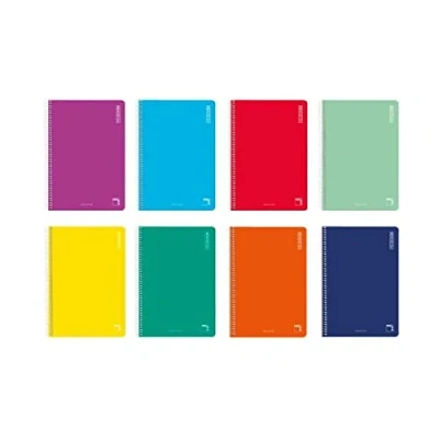 Imagen de Cuaderno Pacsa Basic Multicolor 80 Hojas Cuarto (10 Unidades)