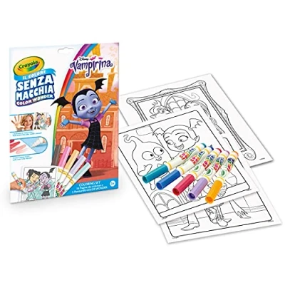 Imagen de CRAYOLA Color Wonder Juego 18 páginas para Colorear y 5 rotuladores sin Manchas, diseño de Disney Vampirina, Multicolor, 23 Piezas (1675 2396)