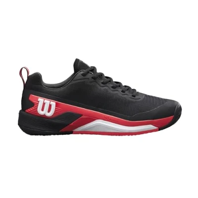 Imagen de Wilson Rush Pro 4.5 Clay, Zapatillas de Tenis Hombre, Black/Infrared/White, 49 1/3 EU