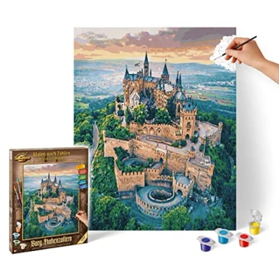 Imagen de Schipper números Castillo Hohenzollern Adultos, Incluye Pinceles y Pinturas acrílicas, 40 x 50 cm, Multicolor, Mittel (609130882)