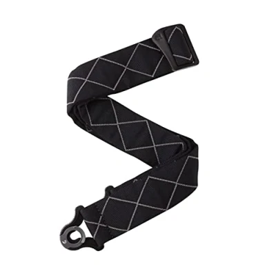 Imagen de D&#039;Addario (50BAL02) Auto Lock Guitar Strap Acoustic &amp; Electric Accessories Easy to Use Locking Straps Uses Existing Buttons Padded Black Diamond