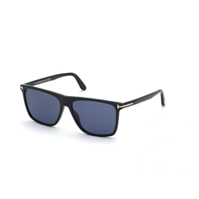 Imagen de Tom Ford Fletcher Unisex Gafas de sol, Hombre, Talla: 57, Shiny black/blue