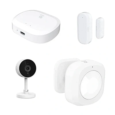 Imagen de Woox 741648 Kit de Seguridad Basic antirrobo inalámbrico, R7072, Blanco