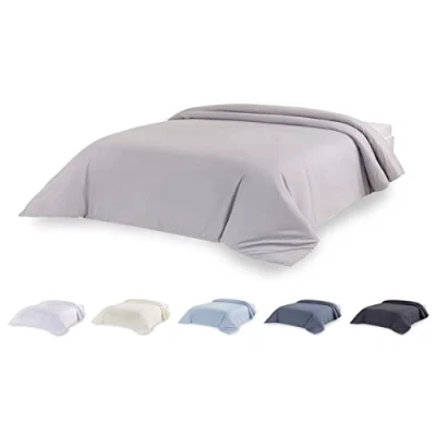 Imagen de Todocama Funda nórdica de Microfibra para edredón Tacto Extra Suave. (Gris Claro Cama 80/90 150x220cm).