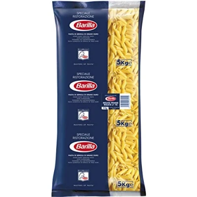 Imagen de Barilla Pasta de trigo duro Mezze Penne Rigate n. 70 1 unidad (1 x 5 kg)
