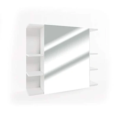 Imagen de Vicco Armario con Espejo para baño Fynn, Blanco, 80 x 64 cm