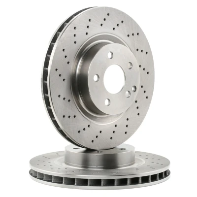 Imagen de FEBI BILSTEIN 37725 Disco de freno Eje delantero 330 32 5 112 perforado/ventil. int. revestido MERCEDES BENZ: Clase E Berlina, SL Cabrio