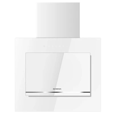Imagen de Infiniton Campana de extraccion CMPTRAL A64B Acabado Cristal Blanco Ancho 60cm potencia 800m3/h Panel tactil 3 Niveles Filtro aluminio Luz Led Clase A (Blanco)