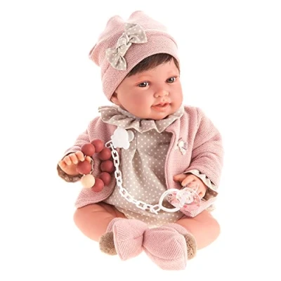 Imagen de MUÑECAS ANTONIO JUAN S.L. Recien Nacida Pipa Chaqueta Rosa Muñeca, Multicolor (33006)