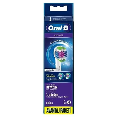 Imagen de Oral B 3D White Cabezales de recambio (4 unidades), colores aleatorios