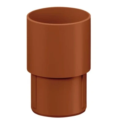 Imagen de Conector de bajante, PVC DN 75 Marrón bajante Accesorios para canalones, fácil montaje por enchufe, Made in Germany INEFA