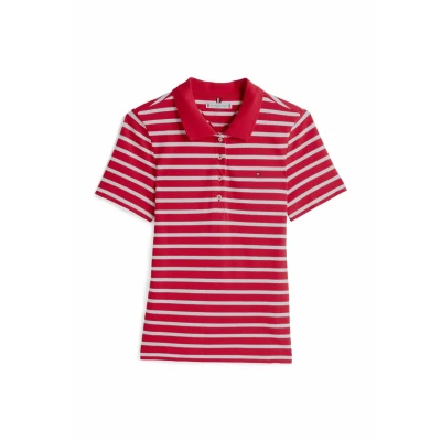 Imagen de Tommy Hilfiger Polo, Mujer, Talla: XXS, Primary red ecru stp