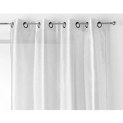 Imagen de Linder Visillo con Ojales, poliéster/Poliamida, 145 x 240 cm, poliéster, Plata, cm