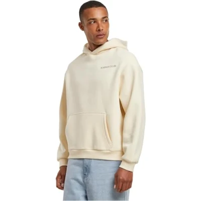 Imagen de Upscale by Mister TEE PART OF THE CLUB Fluffy Jersey con capucha, Hombre, Talla: Small, Whitesand