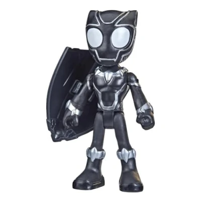 Imagen de Hasbro Marvel Spidey and His Amazing Friends Figura de Black Panther 10 cm con 1 Accesorio para niños a Partir 3 años