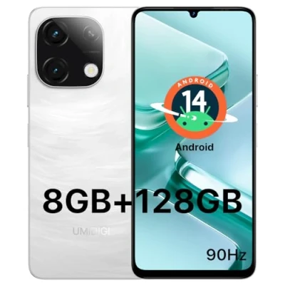 Imagen de UMIDIGI G9T Smartphone,Moviles Android 14,6.75&quot; Pantalla HD+90Hz Teléfono Móvil Libres,8GB+128GB/1TB, Batería 5000mAh 13MP+8MP,Telefonos Moviles Dual Sim,Face ID/Fingerprint/OTG/GPS,2.4G/5G WiFi