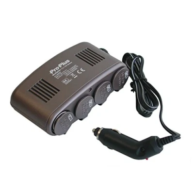 Imagen de ProPlus 450567 Ladrón para mechero de Coche (12 V, 4 Puertos)