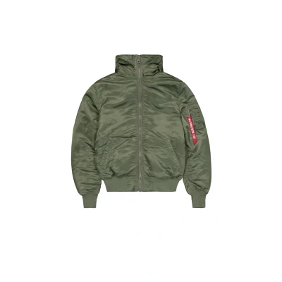 Imagen de Alpha Industries MA1 Hooded Chaqueta de entretiempo, Hombre, Talla: Small, Sage green