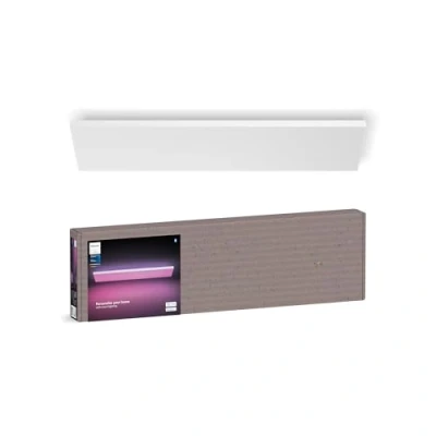 Imagen de Philips Hue Datura smart panel light (rectangular 30 x 120 cm), luz blanca y de color, compatible con Bluetooth, control por voz Alexa, Apple Home Google Assistant