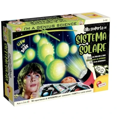 Imagen de Lisciani I&#039;m a Genius Ciencia en la Casa Astronomía, Planetas de Plástico Brillando Oscuridad, Multicolor, 97548