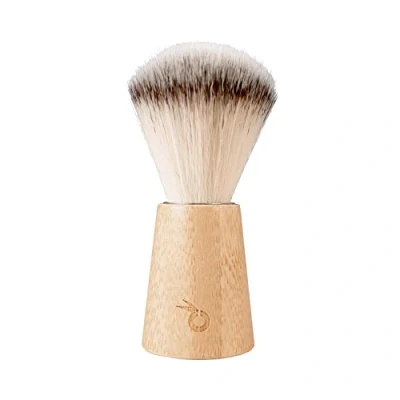 Imagen de pandoo Brocha de afeitar vegana con mango bambú Fabricado en Alemania premium para hombres y mujeres barba cerdas suaves amigables la piel