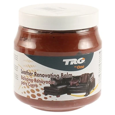 Imagen de TRG The One Leather Renovating Balm, crema a base de cera, limpia y nutre el cuero, Coñac, 300 ml