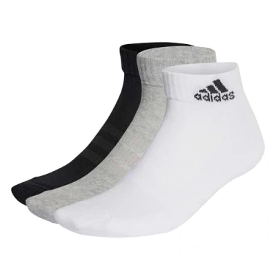 Imagen de adidas Performance Ankle Unisex 3 PACK Calcetines Medium grey heather white black, Talla: 43 45, black