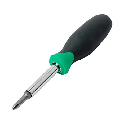 Imagen de Amazon Basics Destornillador/Llave de vaso multipunta, 6 Unidad, Plateado, Gris, Verde(Antes éramos Denali)