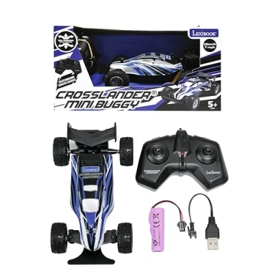 Imagen de Lexibook, Crosslander® Mini Buggy, Coche teledirigido, Velocidad de hasta 15 km/h, Parachoques Delanteros y Traseros, Recargable, Azul, RC17