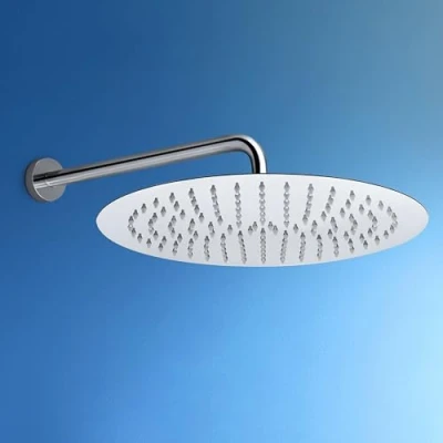 Imagen de JOHO Alcachofa de ducha con Brazo Acero Inoxidable, Rociador para Redondo Cabezal lluvia boquillas(D30 cm/40 cm)