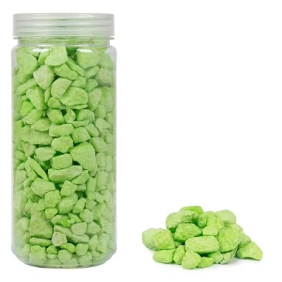 Imagen de HEKU 30336 16: Piedras Decorativas Color Verde Claro, 750 g, en Bote resellable