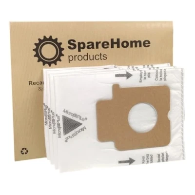 Imagen de SpareHome 10 Bolsas de Alto Rendimiento HyperfilterPlus + 2 microfiltros recortables para Aspirador Panasonic C 2E