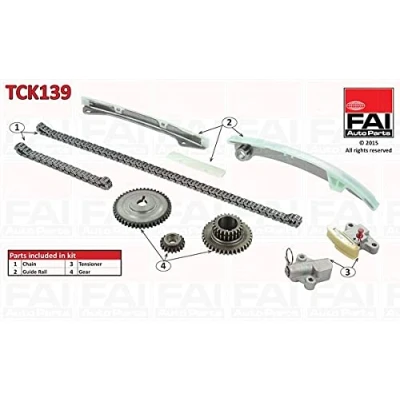 Imagen de FAI AutoParts TCK139 Juego de Cadena distribución sin juntas, con ruedas dentadas Símplex, bajo ruido RENAULT: MEGANE 3, LAGUNA 3