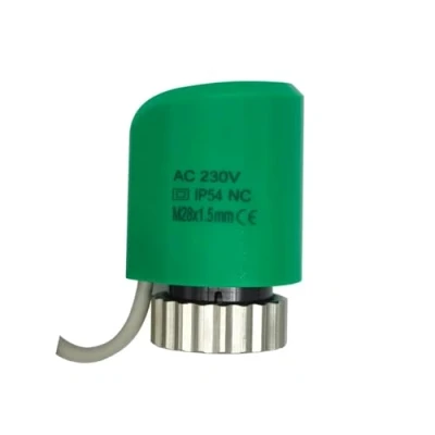 Imagen de HWEIH Actuador térmico eléctrico Cerrado Normalmente Abierto, 230v, NO NC, M28X1.5, for válvula adiadora de termostato calefacción por Suelo Radiante múltiple(230V NC M28)