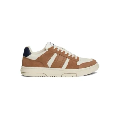 Imagen de Tommy Jeans Sneaker Hombre Brooklyn de Ante, Marrón (Light Sepia Brown), 46 EU